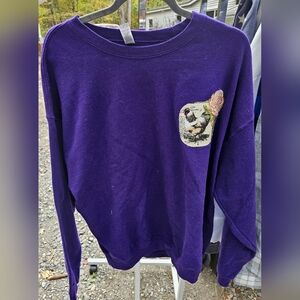 Gildan Purple Sweatshirt